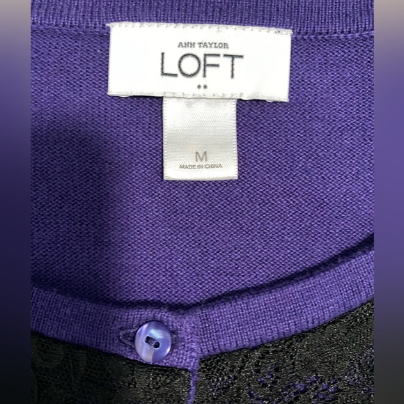 Women’s Purple Sweater from Loft (Medium) - Picture 3 of 5